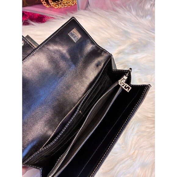 Fendi Zucca monogram brown black (looks kind of Navy) long wallet - Picture 3 of 6